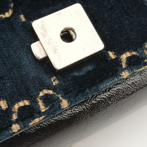 Pre-owned Gucci Dionysus Navy velour 499623 shoulderbag | stylenewstar