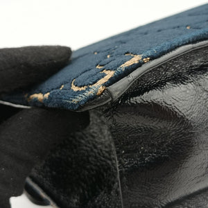 Pre-owned Gucci Dionysus Navy velour 499623 shoulderbag | stylenewstar
