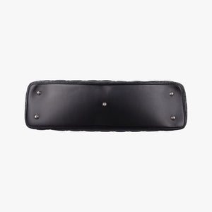 Pre-owned Christian Dior Lady Dior Black lambskin shoulderbag | stylenewstar