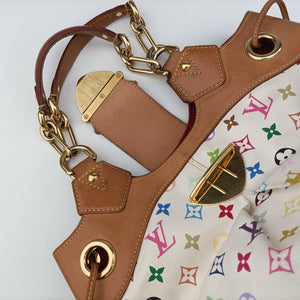 Vintage Louis Vuitton URSULA white Monogram Multicolor M40123 handbag | stylenewstar