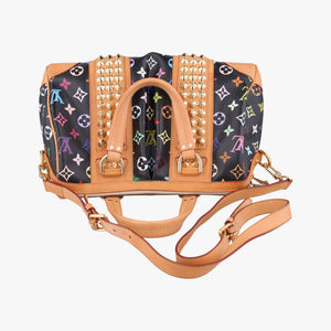 Pre-owned Louis Vuitton COURTNEY MM Noir Monogram Multicolor M45642 shoulderbag | stylenewstar