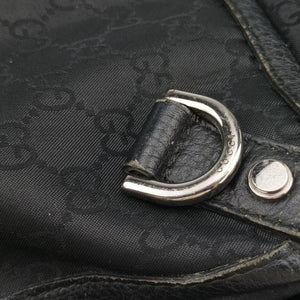 Secondhand Gucci Abbey Black Canvas × Leather 293580 handbag | stylenewstar