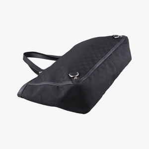 Secondhand Gucci Abbey Black Canvas × Leather 293580 handbag | stylenewstar