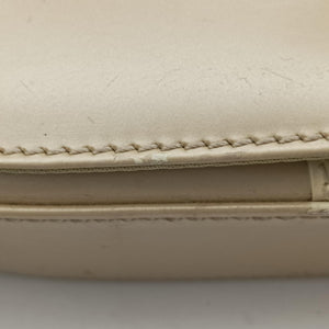 Pre-owned Christian Dior Maris Pearl White leather shoulderbag | stylenewstar
