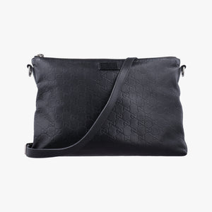 Secondhand Gucci GG Imprime messenger Black Leather 473882 shoulderbag | stylenewstar