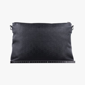 Secondhand Gucci GG Imprime messenger Black Leather 473882 shoulderbag | stylenewstar