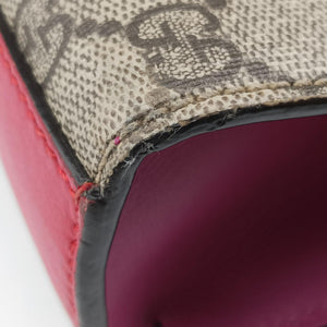 Pre-owned Gucci Padlock Beige×red×pink PVC coated canvas×Leather 409487 shoulderbag | stylenewstar
