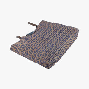 Vintage Fendi Zucchino Navy×Brown canvas×leather 8BR616 shoulderbag | stylenewstar