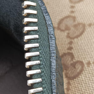 Pre-owned Gucci Guccissima Brown × Black Canvas×Leather 247279 shoulderbag | stylenewstar