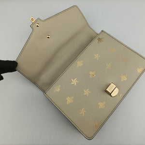 Pre-owned Gucci Sylvie Ivory×Navy×Red Leather 524405 shoulderbag | stylenewstar