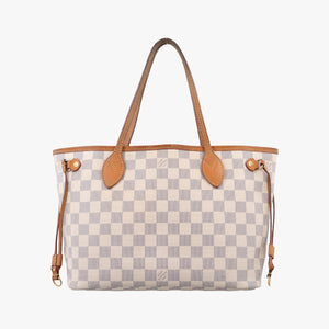 Pre-owned Louis Vuitton Neverfull MM Azur Damier Canvas N51107 shoulderbag | stylenewstar