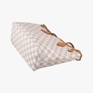 Pre-owned Louis Vuitton Neverfull MM Azur Damier Canvas N51107 shoulderbag | stylenewstar