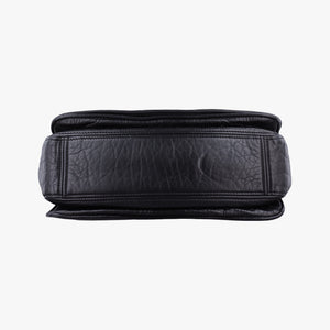 Pre-owned Miu Miu Madras Black Leather shoulderbag | stylenewstar