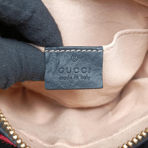 Secondhand Gucci OPHIDIA Black×red suede×Patent Leather 517350 shoulderbag | stylenewstar