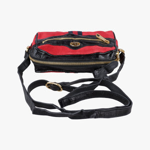 Secondhand Gucci OPHIDIA Black×red suede×Patent Leather 517350 shoulderbag | stylenewstar