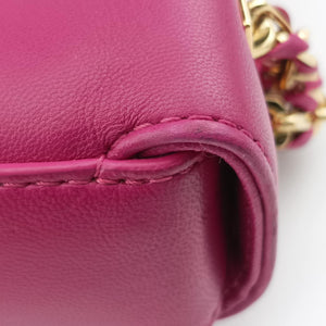 Pre-owned Fendi Be Baguette Rose Leather 8BR677 shoulderbag | stylenewstar