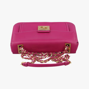 Pre-owned Fendi Be Baguette Rose Leather 8BR677 shoulderbag | stylenewstar