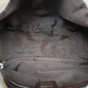 Pre-owned Fendi Mamma Bucket White canvas×leather carrybag | stylenewstar