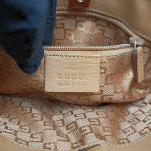 Pre-owned Gucci Tiger head Purple×beige Suede × leather 001.41 shoulderbag | stylenewstar