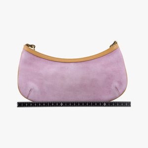 Pre-owned Gucci Tiger head Purple×beige Suede × leather 001.41 shoulderbag | stylenewstar