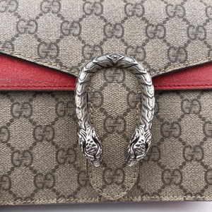 Secondhand Gucci Dionysus beige×red PVC coated canvas × suede 421970 shoulderbag | stylenewstar