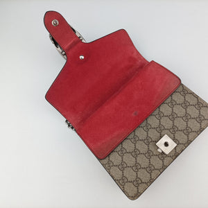 Secondhand Gucci Dionysus beige×red PVC coated canvas × suede 421970 shoulderbag | stylenewstar