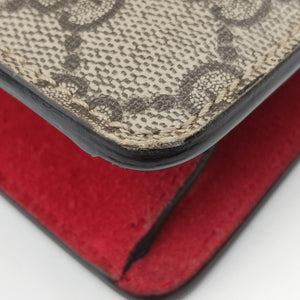Secondhand Gucci Dionysus beige×red PVC coated canvas × suede 421970 shoulderbag | stylenewstar