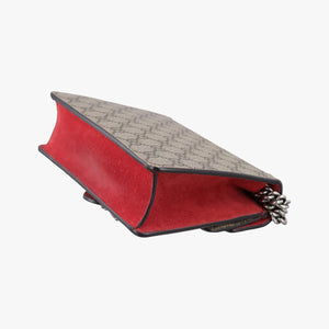 Secondhand Gucci Dionysus beige×red PVC coated canvas × suede 421970 shoulderbag | stylenewstar