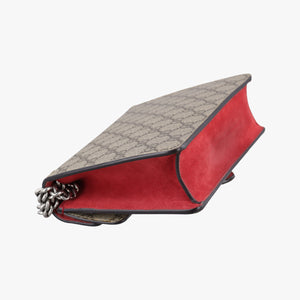 Secondhand Gucci Dionysus beige×red PVC coated canvas × suede 421970 shoulderbag | stylenewstar