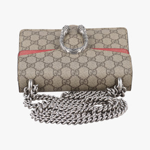 Secondhand Gucci Dionysus beige×red PVC coated canvas × suede 421970 shoulderbag | stylenewstar