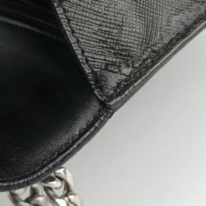 Pre-owned Prada Sound Lock Black SAFFIANO Leather 1BD034 shoulderbag | stylenewstar