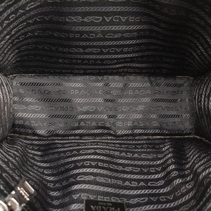 Pre-owned Prada Sound Lock Black SAFFIANO Leather 1BD034 shoulderbag | stylenewstar