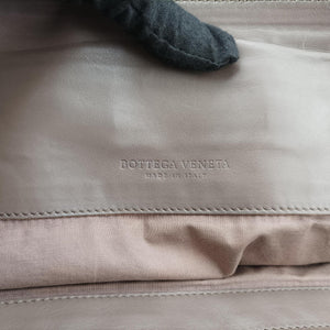 Pre-owned Bottega Veneta Intrecciato Shopper Acatl Brown lambskin handbag | stylenewstar