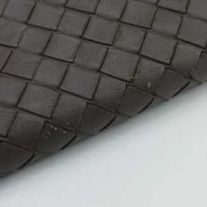 Pre-owned Bottega Veneta Intrecciato Shopper Acatl Brown lambskin handbag | stylenewstar