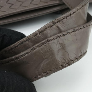 Pre-owned Bottega Veneta Intrecciato Shopper Acatl Brown lambskin handbag | stylenewstar