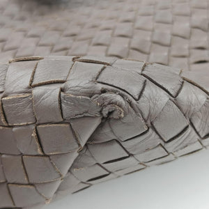 Pre-owned Bottega Veneta Intrecciato Shopper Acatl Brown lambskin handbag | stylenewstar