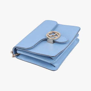 Pre-owned Gucci Interlocking G Blue Leather 510304 shoulderbag | stylenewstar