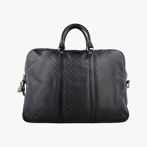 Pre-owned Gucci Diamante Black Leather 208463 handbag | stylenewstar