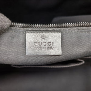 Pre-owned Gucci Diamante Black Leather 208463 handbag | stylenewstar