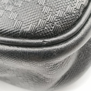 Pre-owned Gucci Diamante Black Leather 208463 handbag | stylenewstar