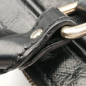 Pre-owned Gucci Diamante Black Leather 208463 handbag | stylenewstar