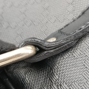 Pre-owned Gucci Diamante Black Leather 208463 handbag | stylenewstar