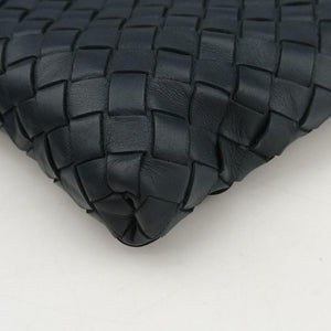 Secondhand Bottega Veneta Intrecciato Navy lambskin shoulderbag | stylenewstar