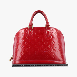 Secondhand Louis Vuitton Alma PM pomme d'amour Vernis M90096 handbag | stylenewstar