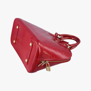 Secondhand Louis Vuitton Alma PM pomme d'amour Vernis M90096 handbag | stylenewstar