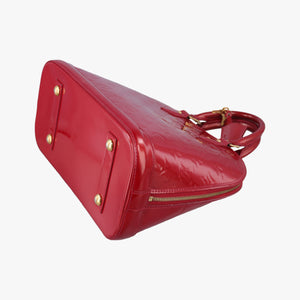 Secondhand Louis Vuitton Alma PM pomme d'amour Vernis M90096 handbag | stylenewstar