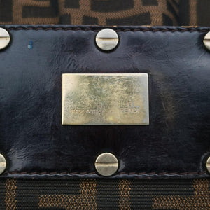 Vintage Fendi Mia Brown canvas 8BR616 shoulderbag | stylenewstar