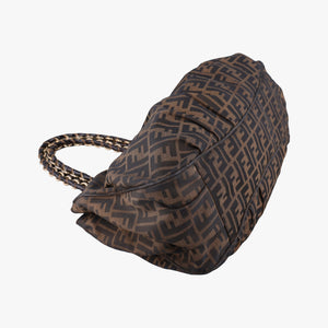 Vintage Fendi Mia Brown canvas 8BR616 shoulderbag | stylenewstar