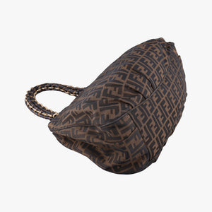 Vintage Fendi Mia Brown canvas 8BR616 shoulderbag | stylenewstar