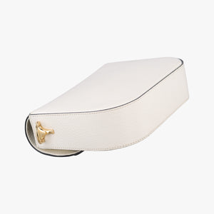 Pre-owned Gucci Adidas collaboration Horsebit 1955 White×Black Leather 658574 shoulderbag | stylenewstar